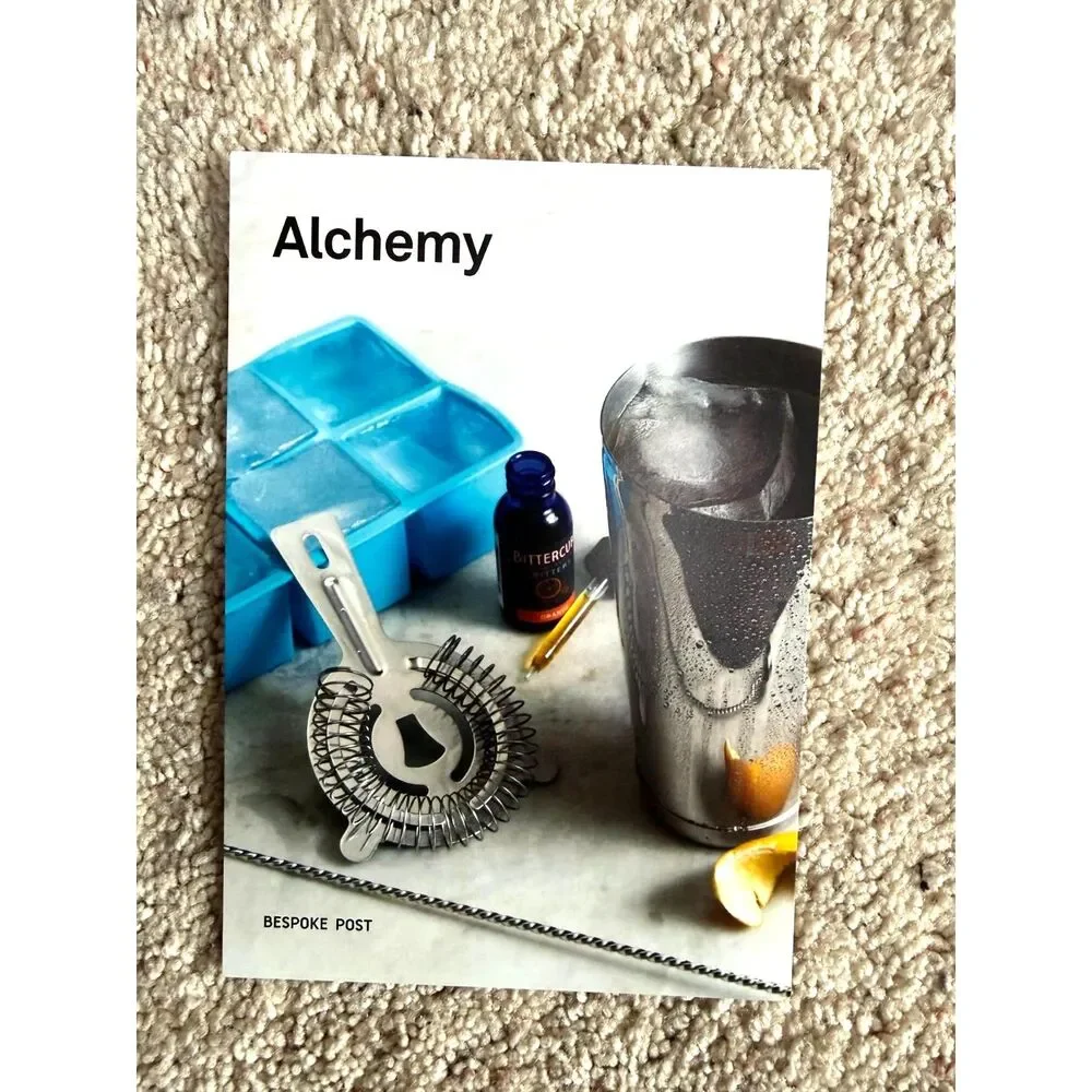 Bespoke Post Alchemy Cocktail Kit Barware Set Stainless Steel Mixology Gift NIB
